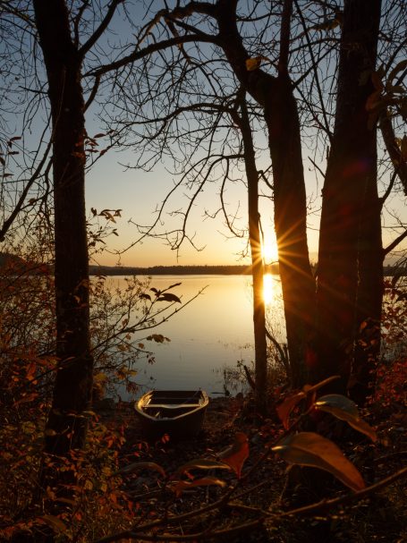 Coucher de soleil lac de l'Entonnoir